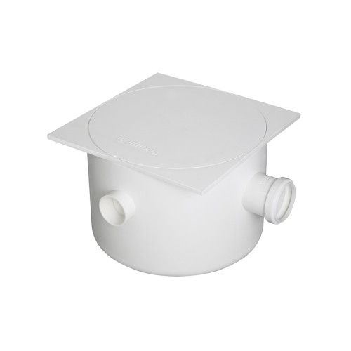 CAIXA GORDURA SIFONADA 250 X 172 X 50MM QUADRADA BRANCA