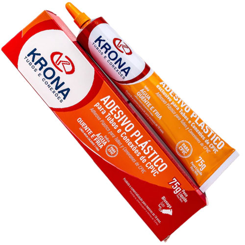 COLA CANO ADESIVO PLASTICO ULTRATERM 175G C/ PINCEL KRONA