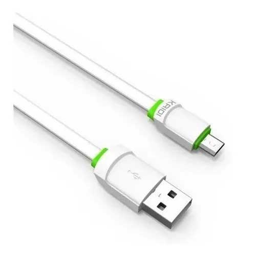 CABO USB A-MACHO X MICRO USB 1,0M BRANCO KD-305
