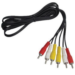 CABO  RCA MACHO 3 X 3 (1,50MT)