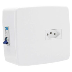 CAIXA ARSTOP SOBREPOR PVC TOM 20A+DISJ DIN MONO 25A