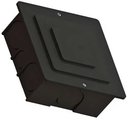 CAIXA DE PASSAGEM PVC EMBUTIR 150 X 150MM PRETA N2