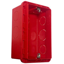 CAIXA LUZ EMBUTIR PVC 4 X 2 VERMELHA PIAL