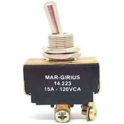 CHAVE INTERRUPTOR ALAVANCA BIPOLAR 4T LIG/DESL METAL 14223