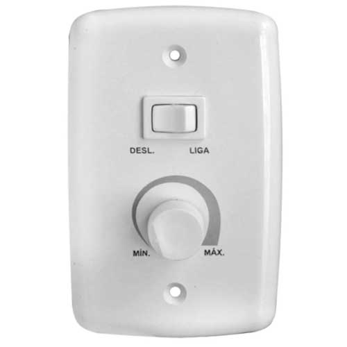 CONTROLE CHAVE VENTILADOR ROTATIVA INT.LIGA/DESLIGA BRANCA