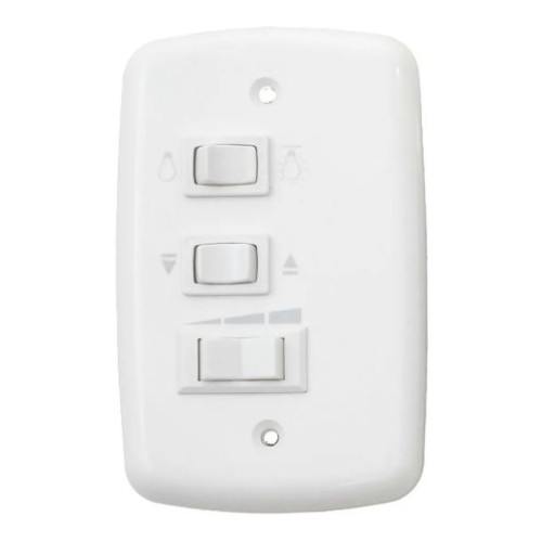 CONTROLE CHAVE VENTILADOR 3 VELOC. LUZ REVERSAO CAPACITOR