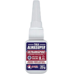 COLA ADESIVO INSTANTANEA ALMASUPER  20G ULTRARRAPIDO