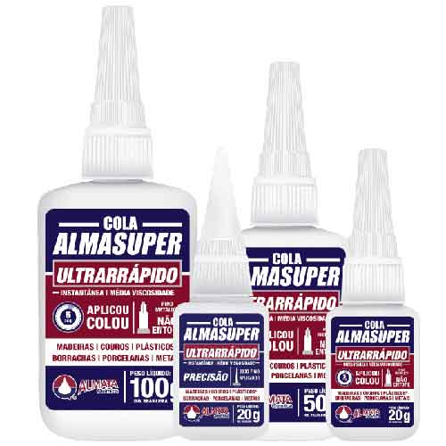 COLA ADESIVO INSTANTANEA ALMASUPER 100G