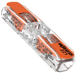 CONECTOR DERIVACAO EMENDA INLINE 0.2-4MM 2P 300V 20A WAGO