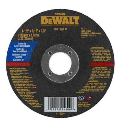 DISCO CORTE  4.1/2 X 1,0 X 7/8 FERRO