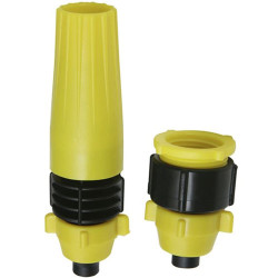 ESGUICHO JARDIM + ADAPTADOR PVC 1/2 - 3/4 AM/PT