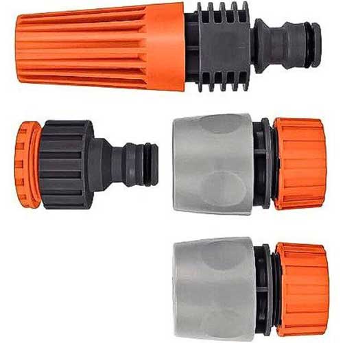 ESGUICHO JARDIM + ADAPTADOR PVC 1/2 - 3/4 ENGATE RAPIDO KIT