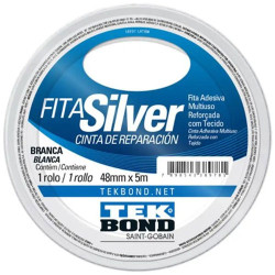 FITA ADESIVA SILVER TAPE 48MM X 5M BRANCA