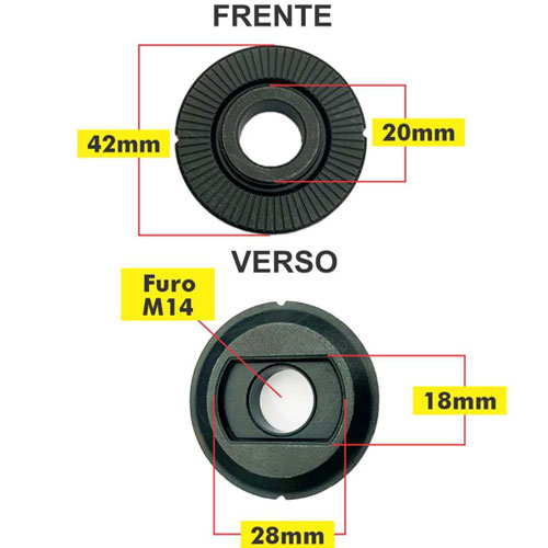FLANGE ESMERILHADEIRA 20MM