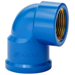 JOELHO PVC BUCHA LATAO 90o 20MM X 1/2 AZUL