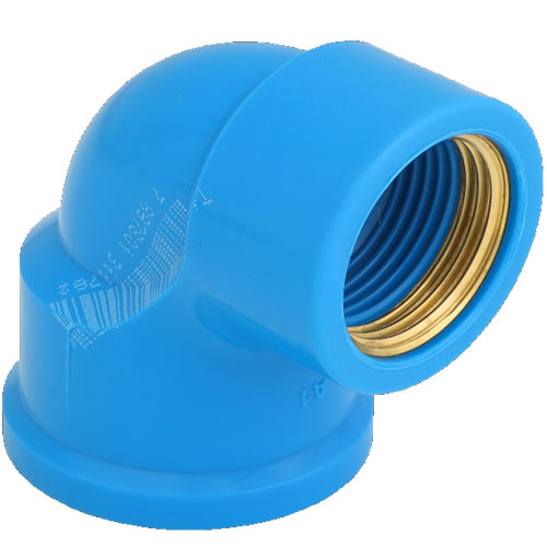 JOELHO PVC BUCHA LATAO 90o 25MM X 3/4 AZUL