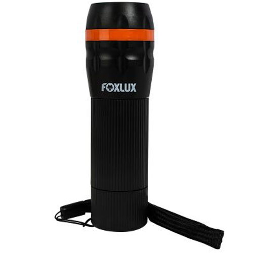LANTERNA LED  1W 1 LED COM ZOOM 4 NIVEL 3 PILHAS AAA PRETA
