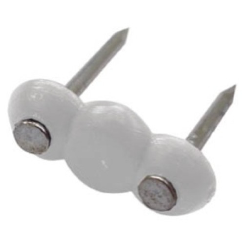 GRAMPO P/ FIXAR FIOS 2,0 a 4,0mm 2 PREGOS C/ 30 UNID