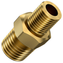NIPEL P/ GAS 1/4 X 1/8 NPT X NPT MXM