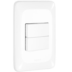 PIAL POP CJ INTERRUPTOR 2 TC  SIMPLES BRANCO