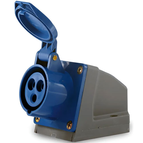 PLUG INDUSTRIAL FEMEA SOBREPOR 2P+T 16A TSS-3006 (TOMADA)