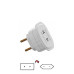PINO ADAPTADOR 2P ENTRADA UNIVERSAL 10A 1658