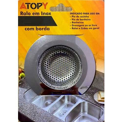 RALO VALVULA PIA  7,2CM INOX COM BORDA (RALINHO JAPONES)