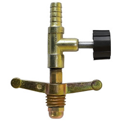 REGISTRO REGULADOR GAS BORBOLETA P/MANGUEIRA 1/4