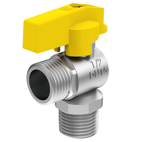 REGISTRO ESFERA GAS 90o 1/2 X 1/2 BSP