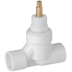 REGISTRO PVC 25MM DOCOLBASE 1/2 VOLTA