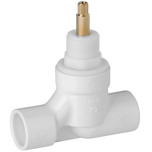 REGISTRO PVC 25MM DOCOLBASE 1/2 VOLTA