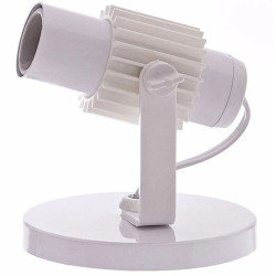 SPOT ALETADO 1 LAMPADA POPLUX BRANCO
