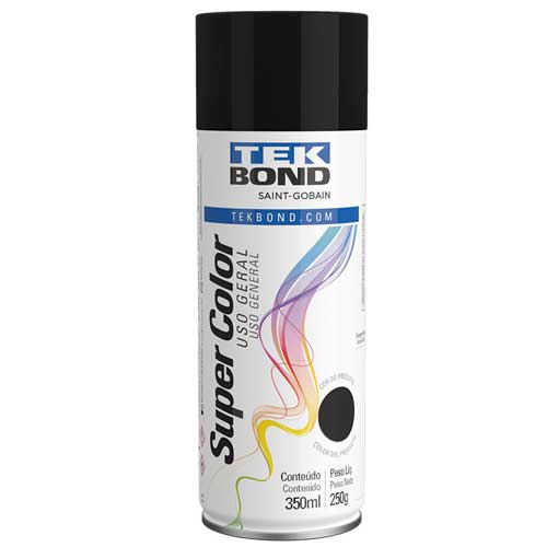 TINTA SPRAY ALTA TEMPERATURA PRETO FOSCO 350ML